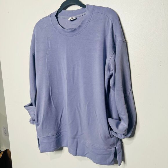 Sage Collective Light Purple Tunic Sweatshirt Pockets Sz M - Picture 4 of 9